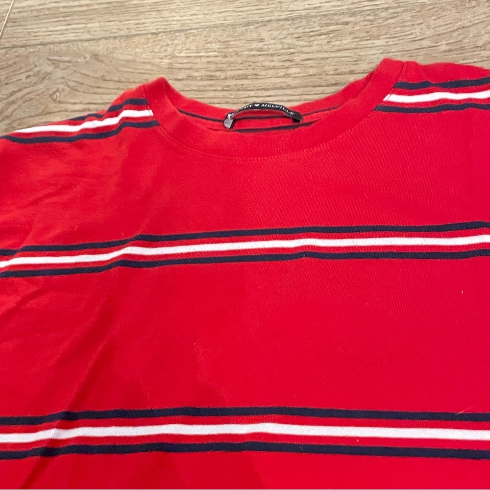 Brandy Melville Red Stripe T-Shirt - Picture 4 of 6